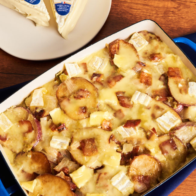 Potato, Bacon, and Onion Tartiflette